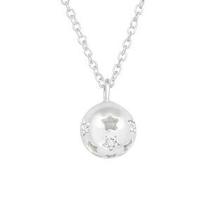 Sterling Silver Star Ball Pendant and Chain